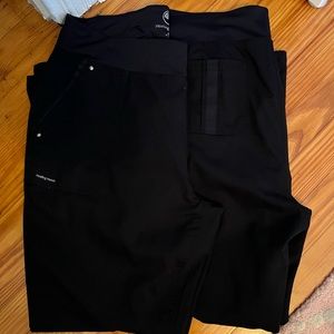 New XL black scrub pants